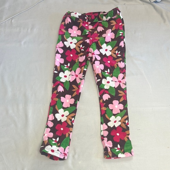 Gymboree NWOT Pink and Red corduroy pants with Vibrant Floral Design - Picture 1 of 4